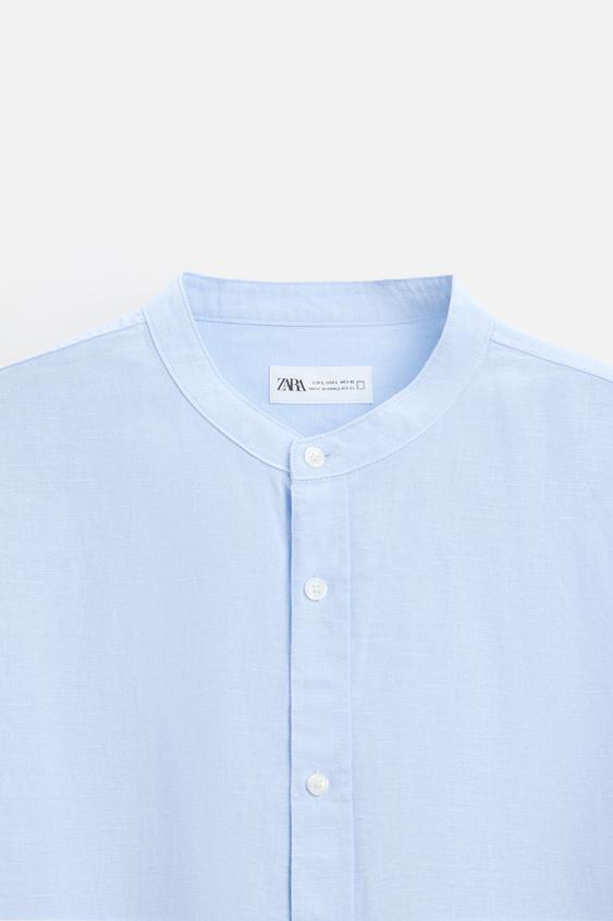Zara LINEN - COTTON SHIRT