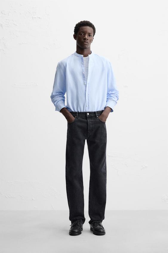 Zara LINEN - COTTON SHIRT