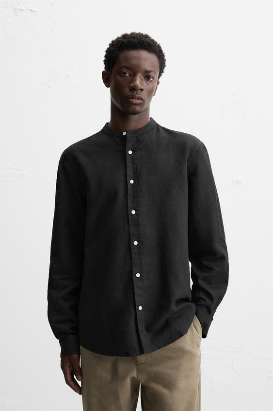 Zara LINEN - COTTON SHIRT