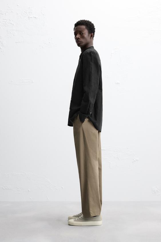 Zara LINEN - COTTON SHIRT