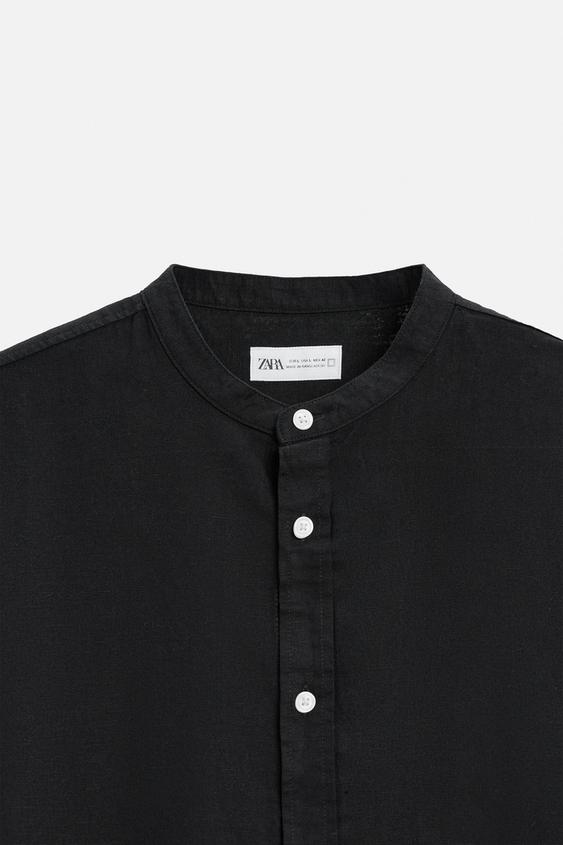 Zara LINEN - COTTON SHIRT