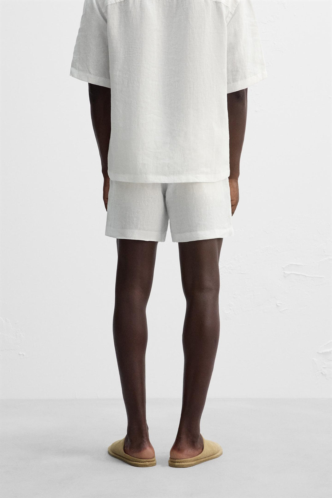 ZARA 100% LINEN SHORTS