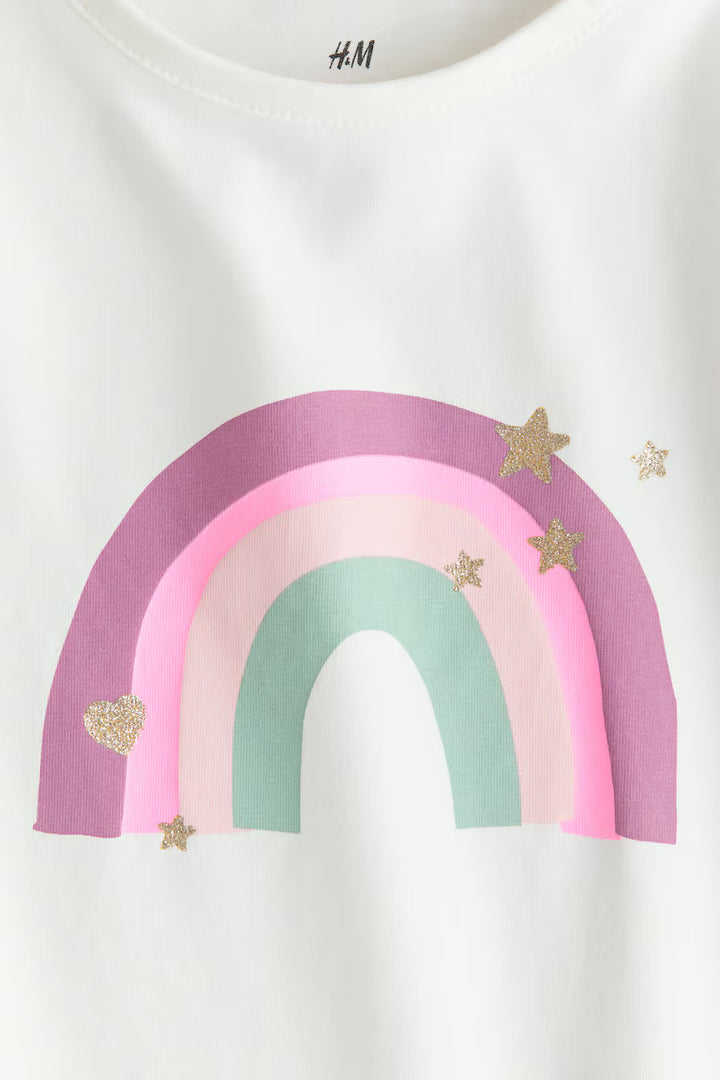 H&M Printed Jersey Top