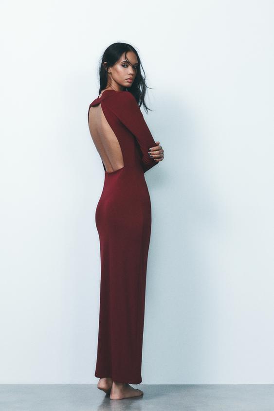 Zara DRAPED LONG DRESS