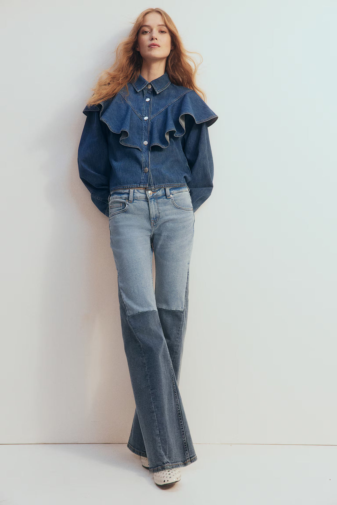 H&M Flared Low Jeans