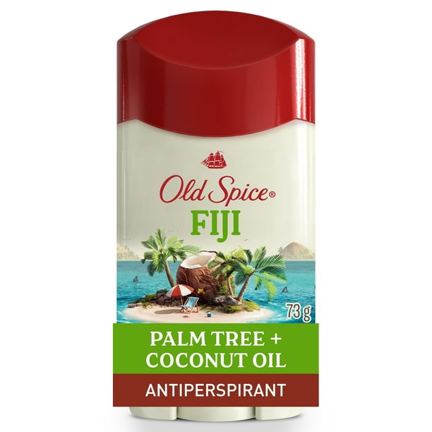 Old Spice Men's Antiperspirant & Deodorant Fiji with Palm Tree, 24/7 Sweat Protection, 73 g