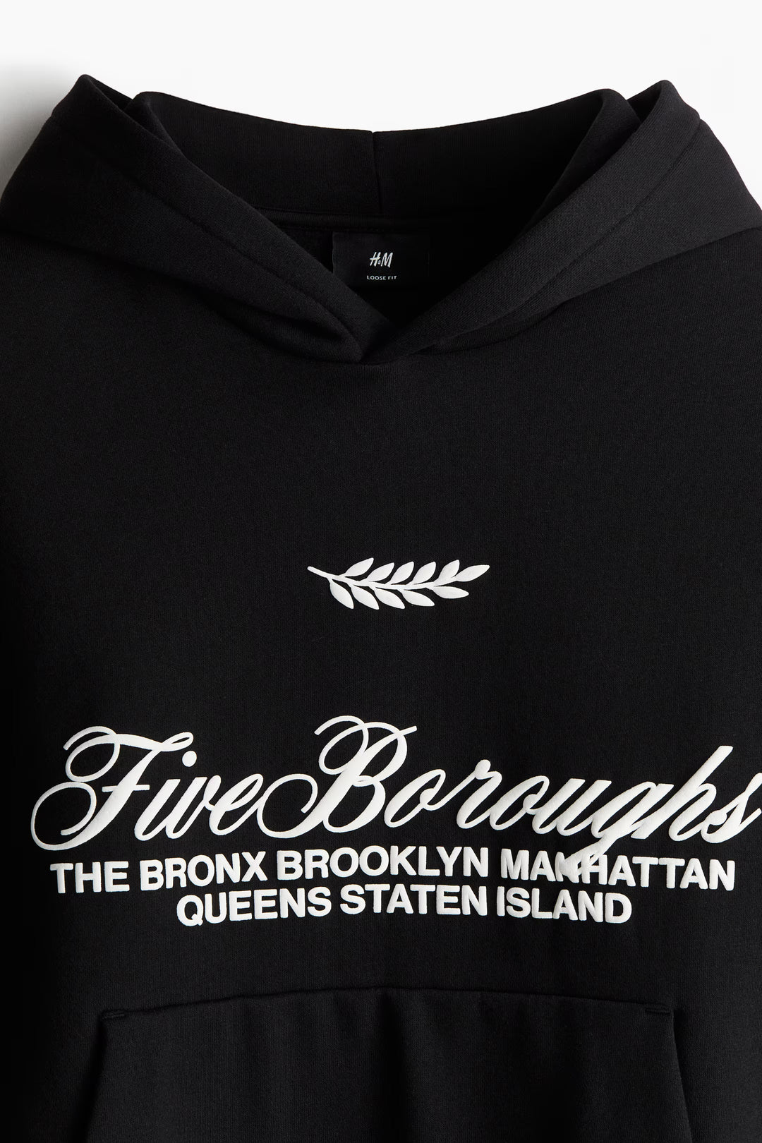 H&M Loose-Fit Printed Hoodie