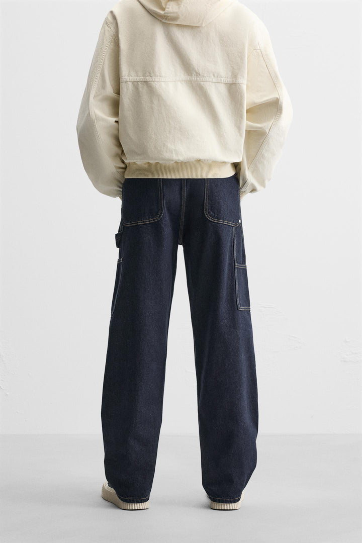 ZARA CARPENTER POCKET JEANS