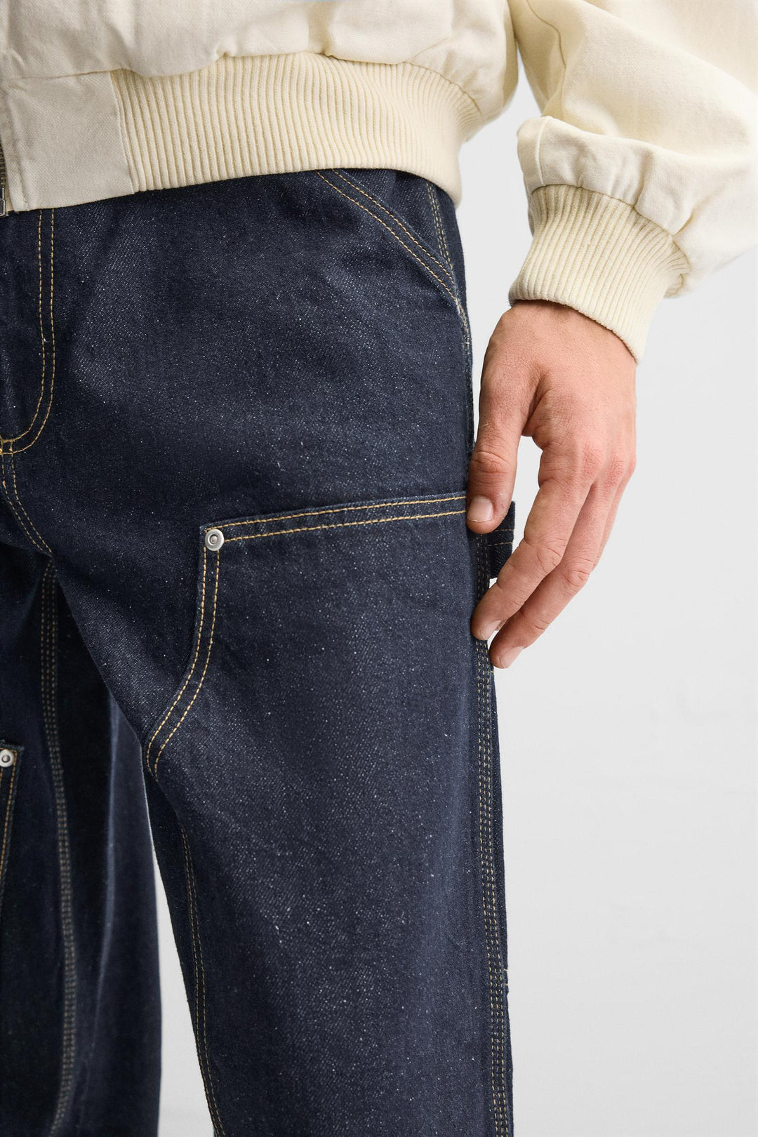 ZARA CARPENTER POCKET JEANS