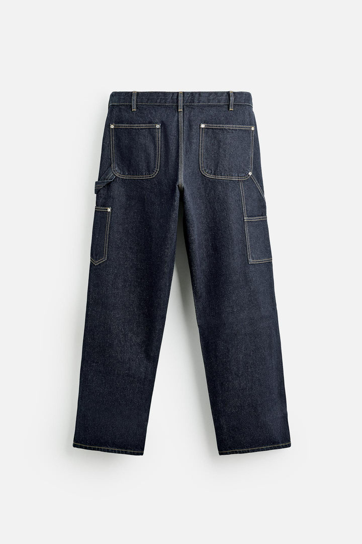 ZARA CARPENTER POCKET JEANS