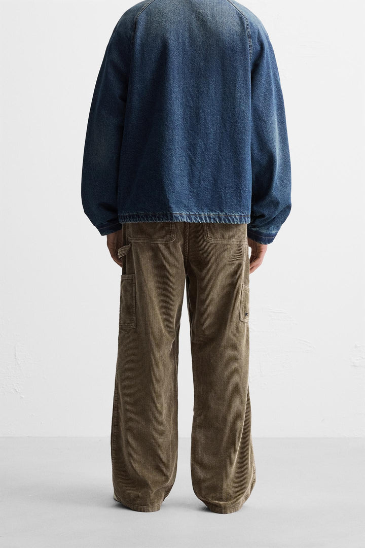 ZARA CARPENTER CORDUROY TROUSERS