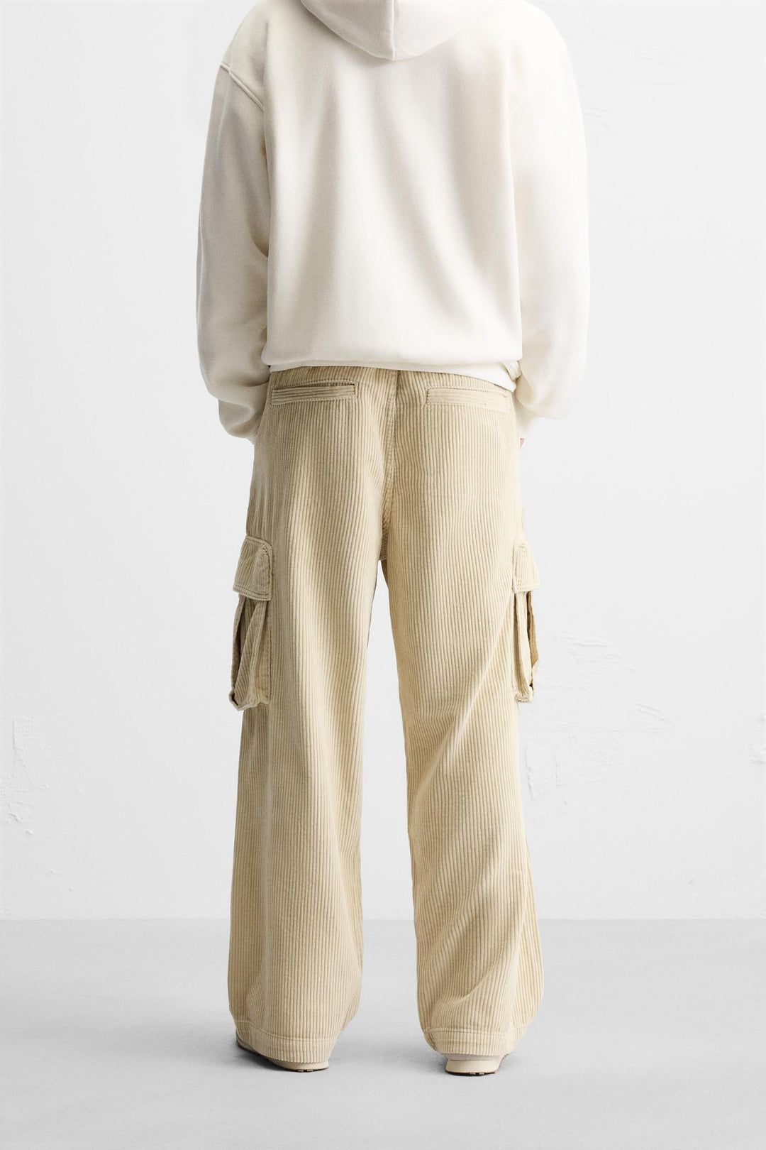 ZARA CORDUROY CARGO PANTS