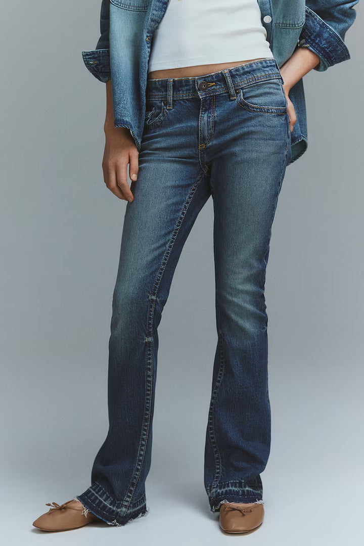 H&M Flared Leg Low Jeans