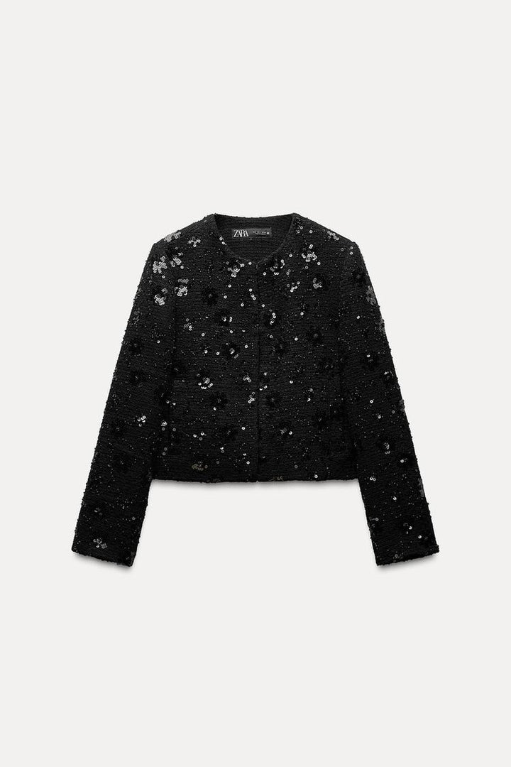 Zara SEQUINED BLAZER