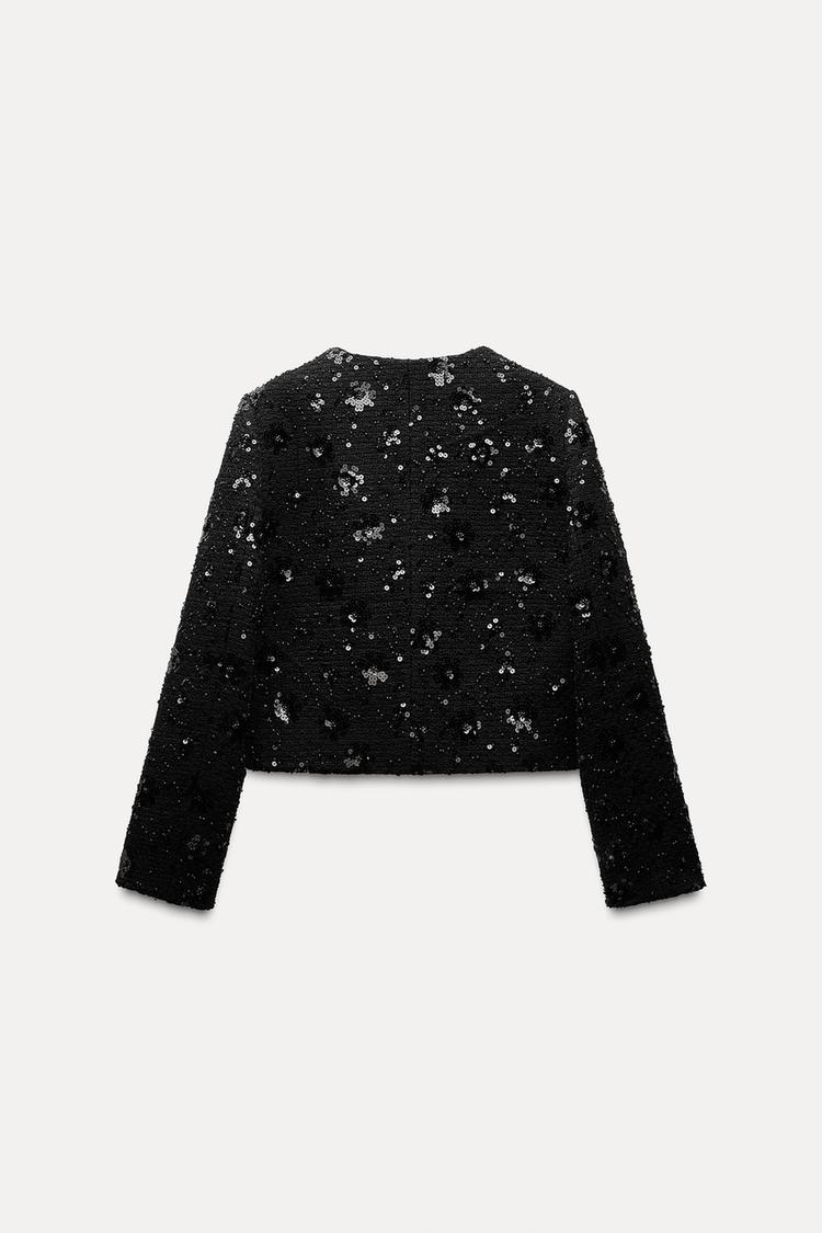 Zara SEQUINED BLAZER