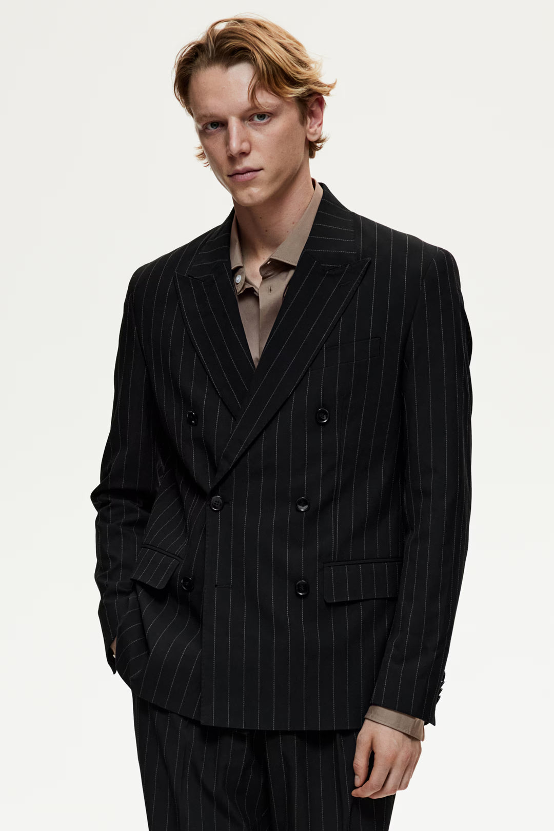 H&M Regular Fit Double-Breasted Blazer