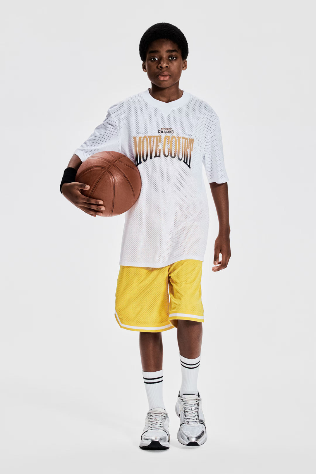 H&M Printed Mesh Sports Shirt with DryMove™
