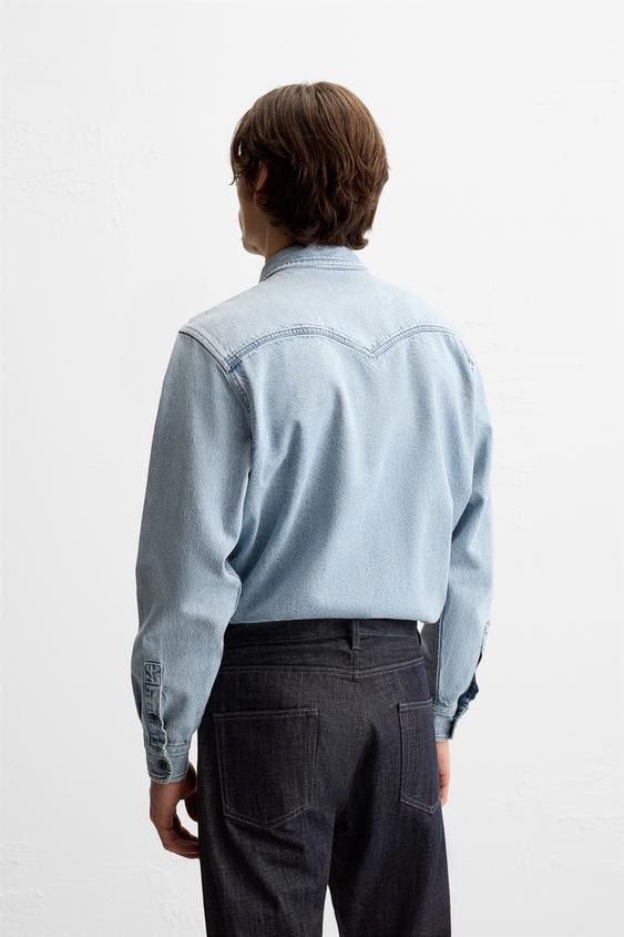 Zara DENIM WESTERN SHIRT