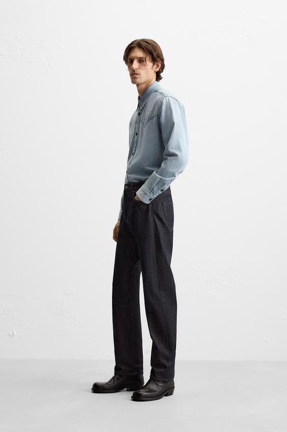 Zara DENIM WESTERN SHIRT