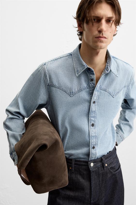 Zara DENIM WESTERN SHIRT