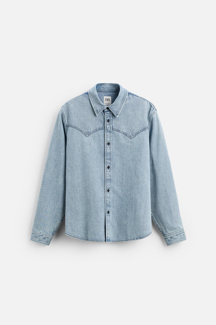 ZARA DENIM WESTERN SHIRT