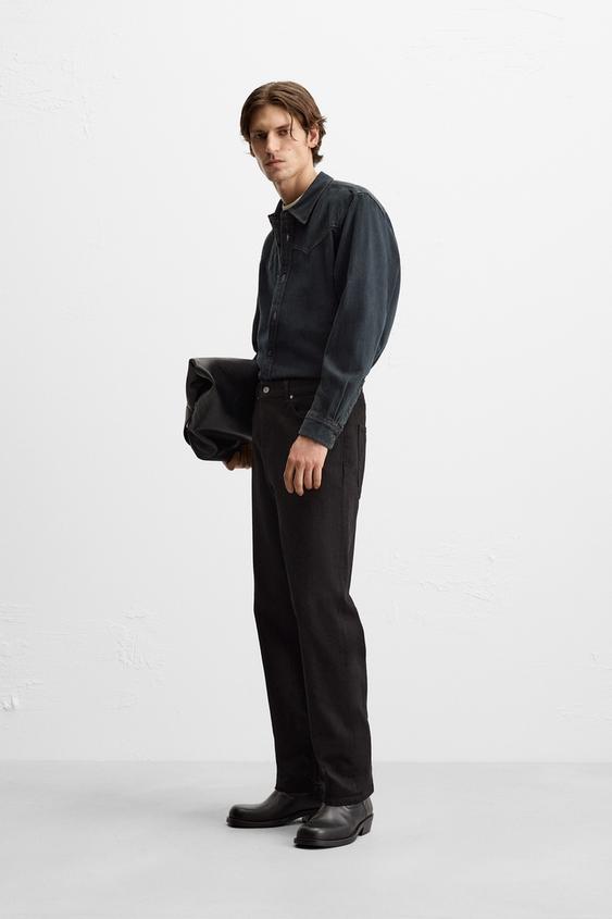 Zara DENIM WESTERN SHIRT