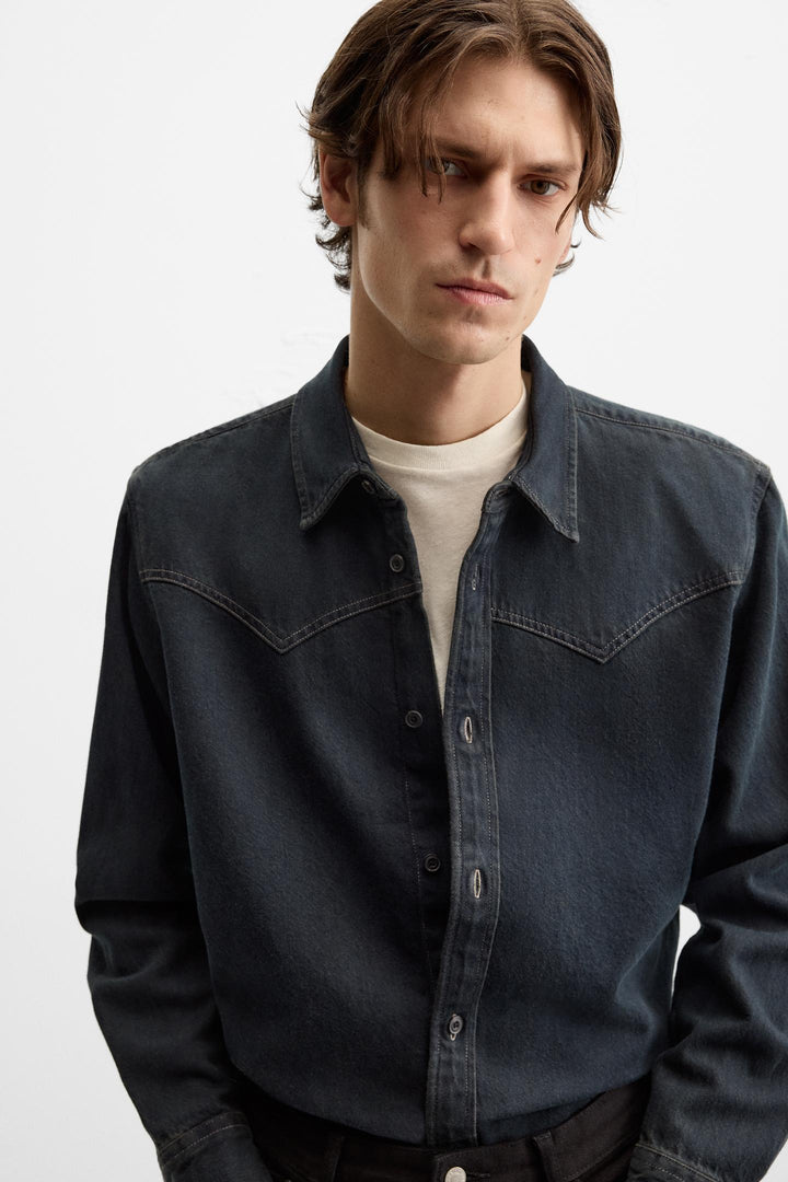 ZARA DENIM WESTERN SHIRT