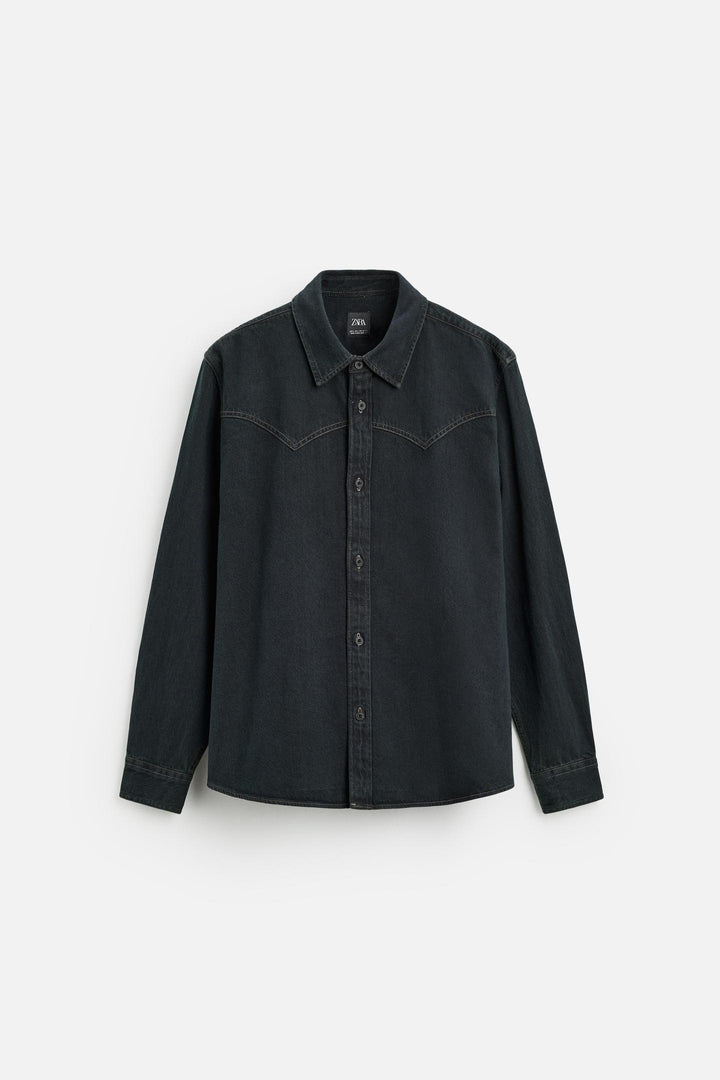 ZARA DENIM WESTERN SHIRT