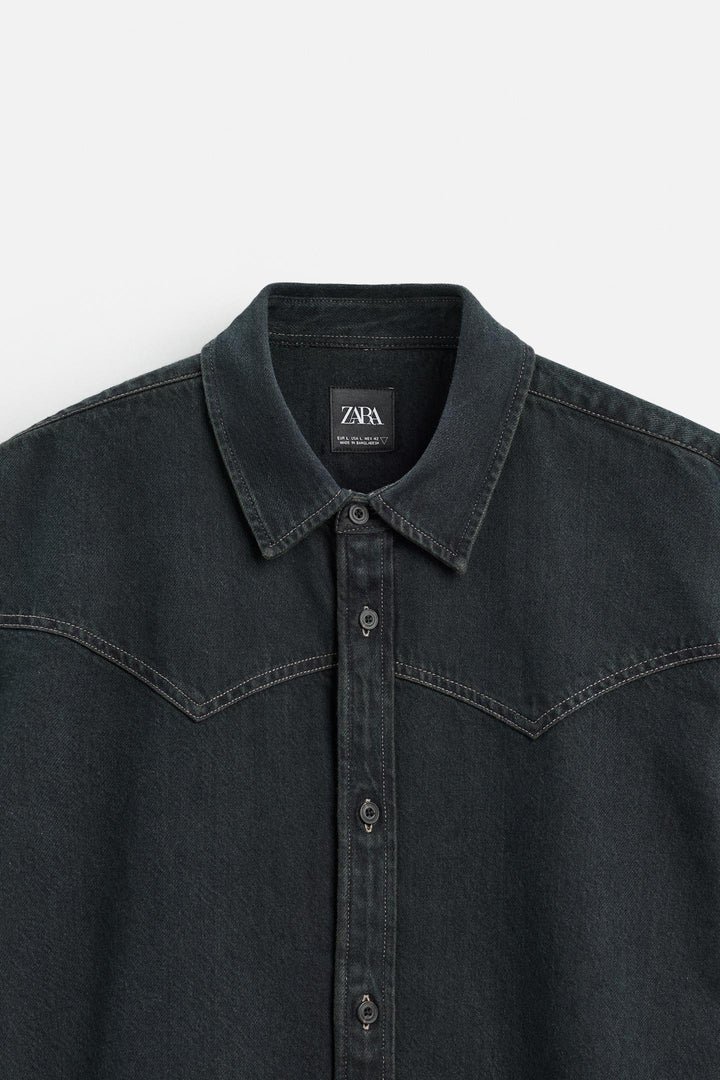 ZARA DENIM WESTERN SHIRT