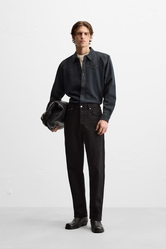 Zara DENIM WESTERN SHIRT