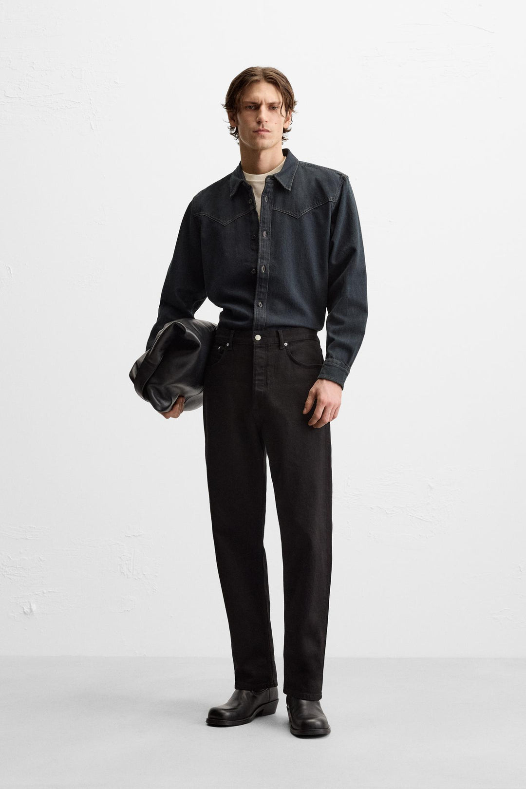 ZARA DENIM WESTERN SHIRT