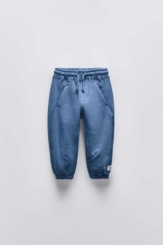 Zara PLUSH PANTS WITH LABEL