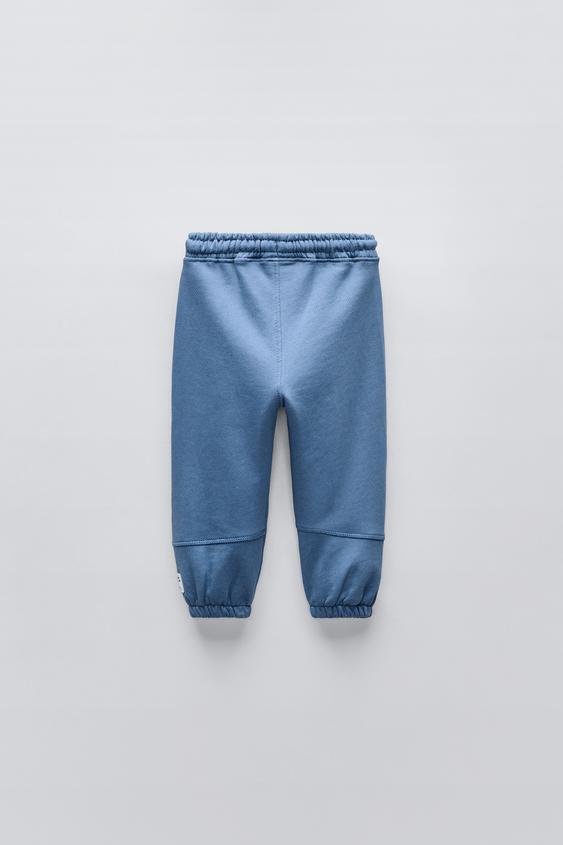 Zara PLUSH PANTS WITH LABEL