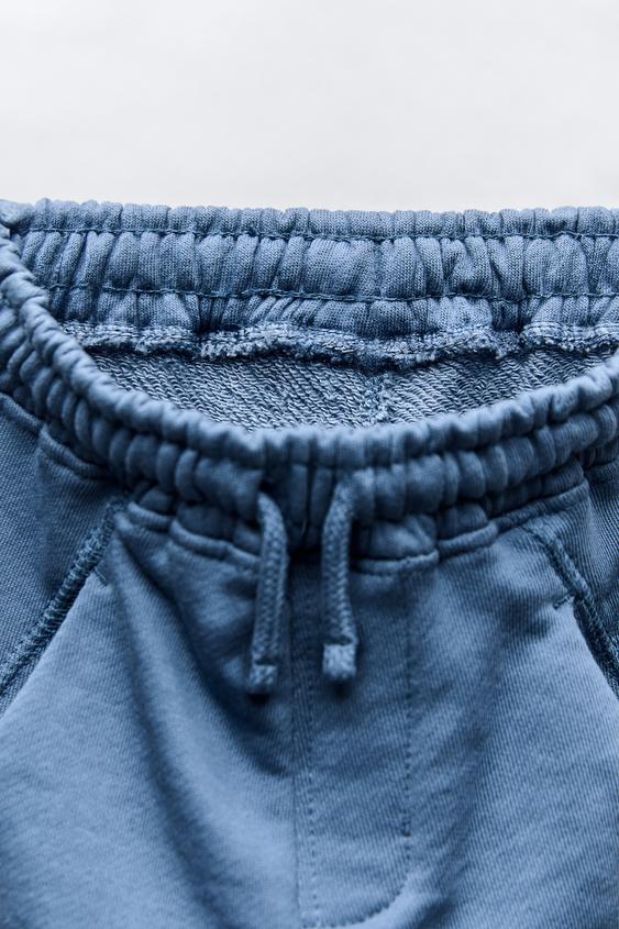 Zara PLUSH PANTS WITH LABEL