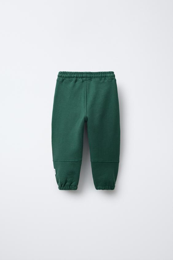 Zara PLUSH PANTS WITH LABEL