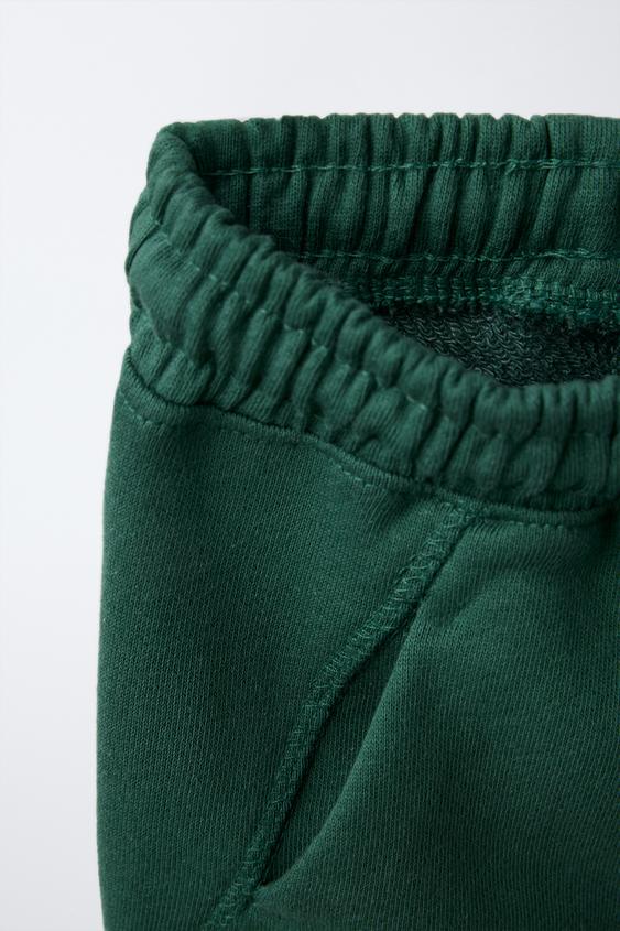 Zara PLUSH PANTS WITH LABEL