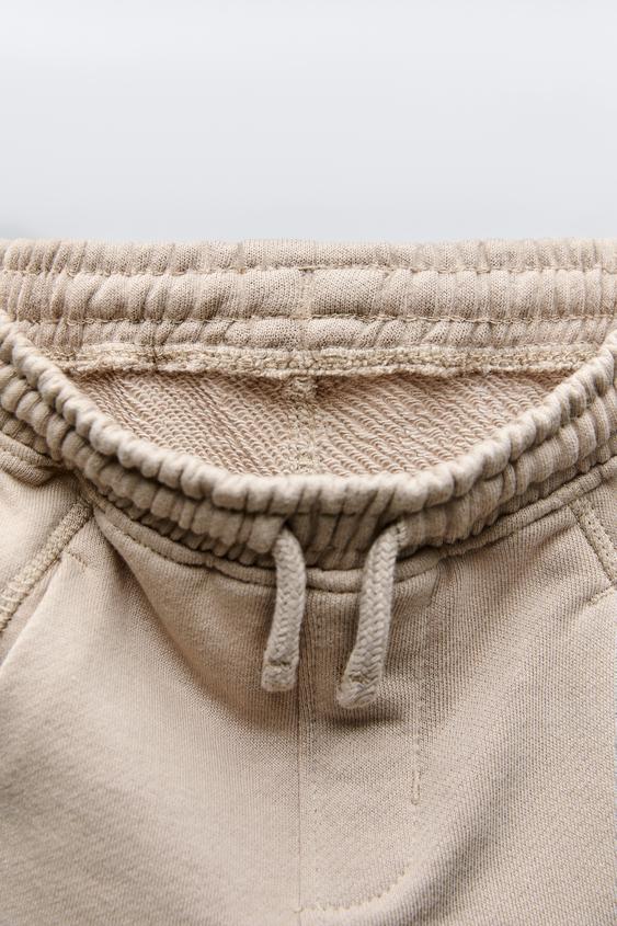 Zara PLUSH PANTS WITH LABEL