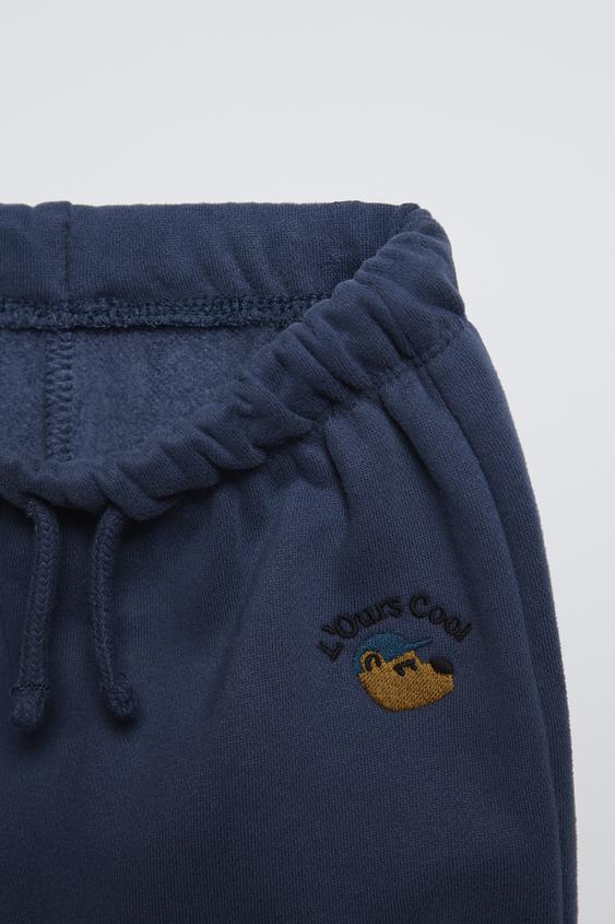 Zara EMBROIDERED SWEATSHIRT AND JOGGERS MATCHING SET