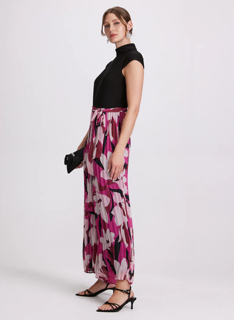 LAURA Plissé Floral Jumpsuit