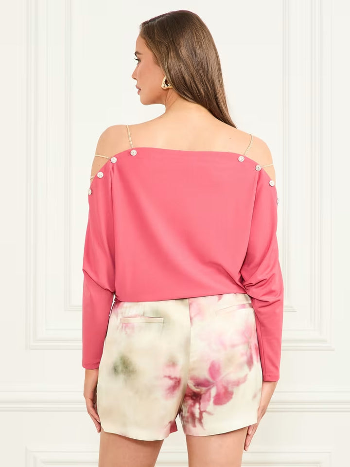 Guess Adri Bejeweled Top