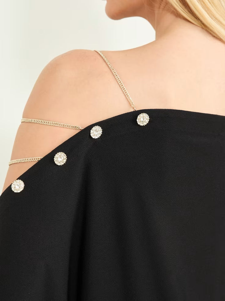 Guess Adri Bejeweled Top