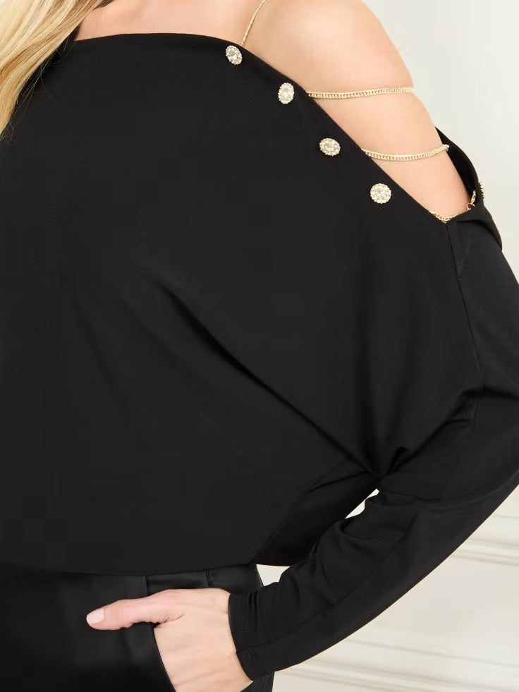 Guess Adri Bejeweled Top