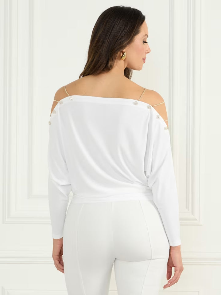Guess Adri Bejeweled Top