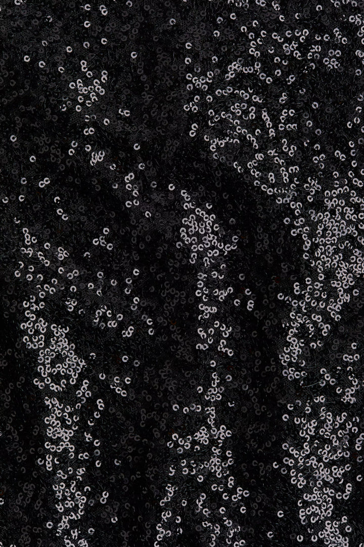H&M Sequined Mock Turtleneck Top