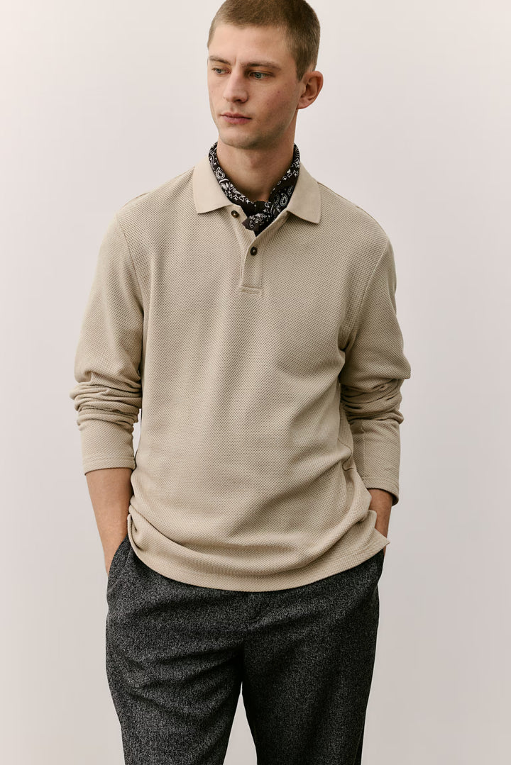 H&M Regular Fit Piqué Polo Shirt