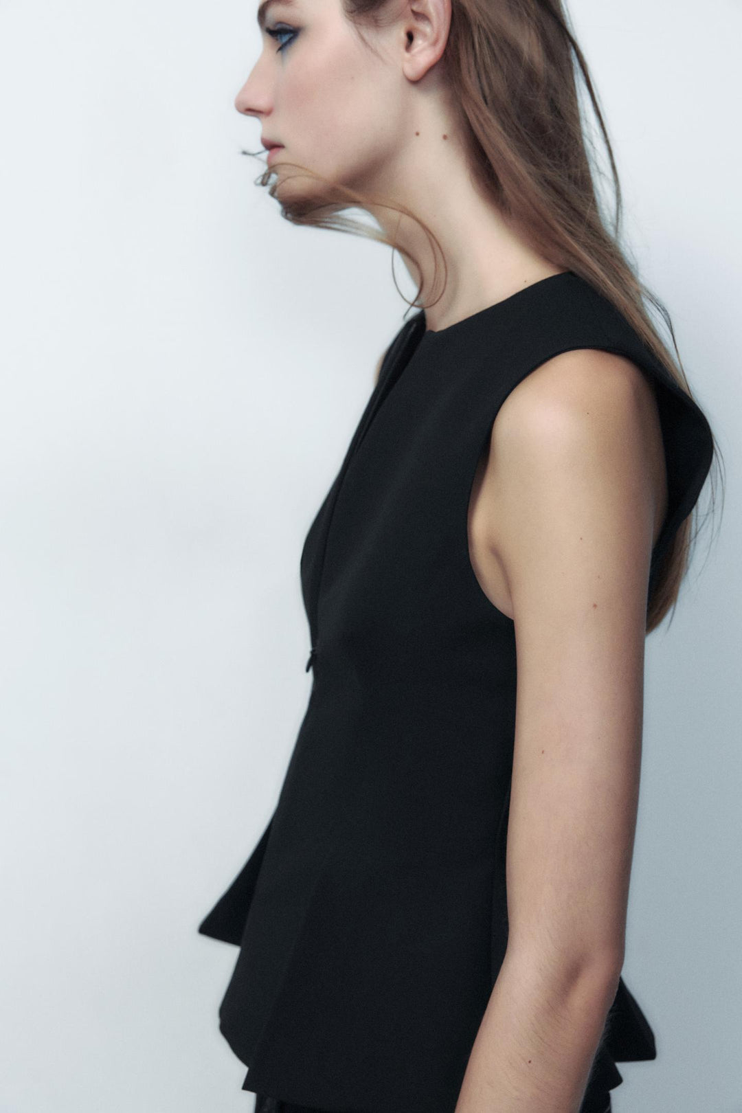 ZARA DART PEPLUM TOP