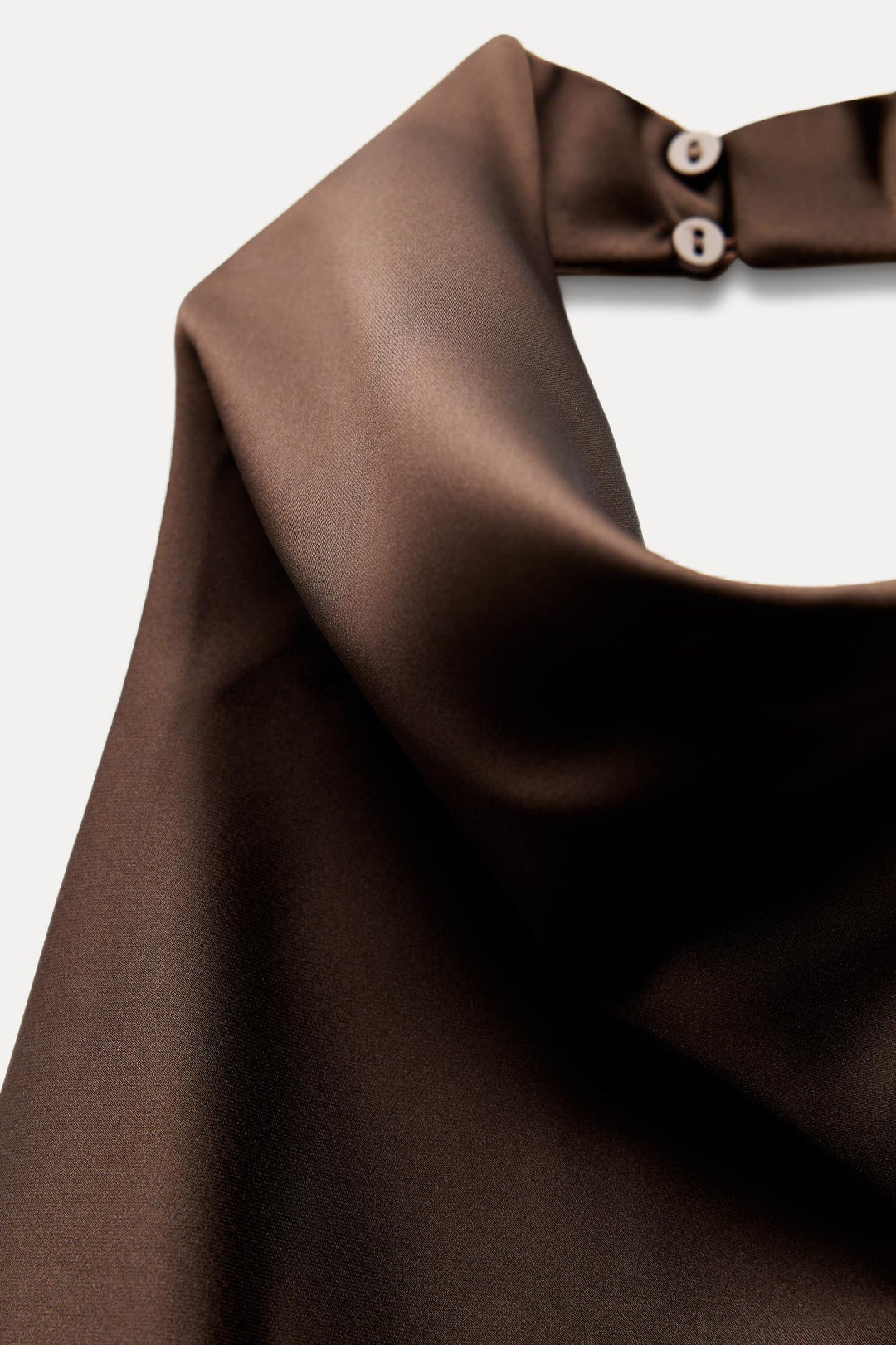 ZARA SATIN EFFECT HALTER TOP