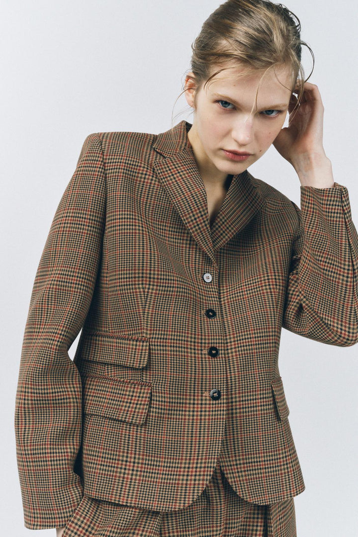ZARA CHECKERED BLAZER ZW COLLECTION