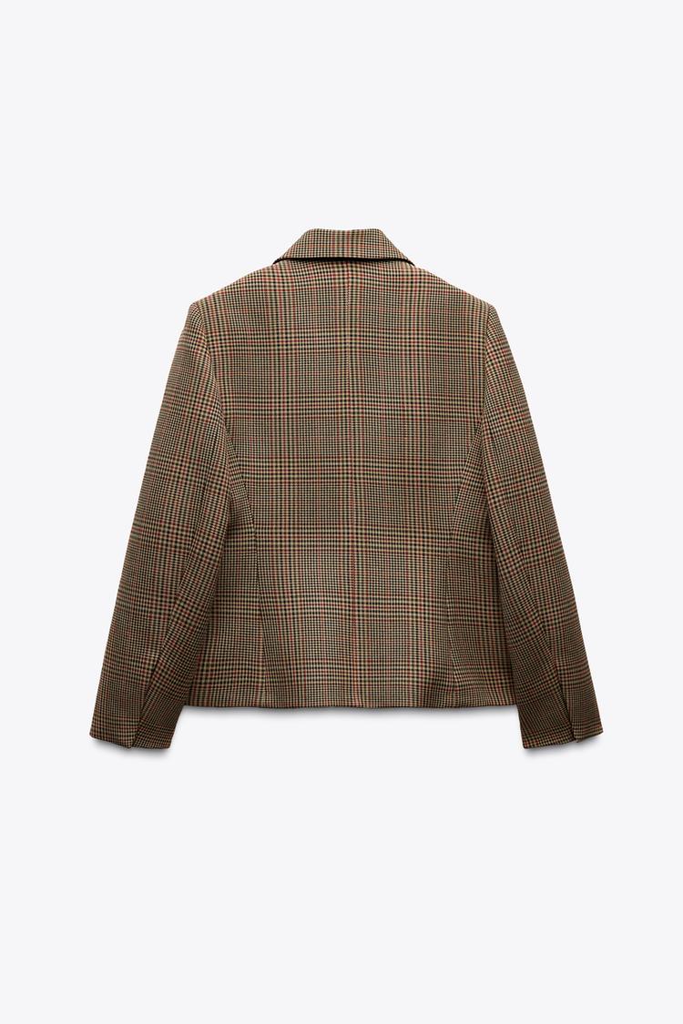 ZARA CHECKERED BLAZER ZW COLLECTION