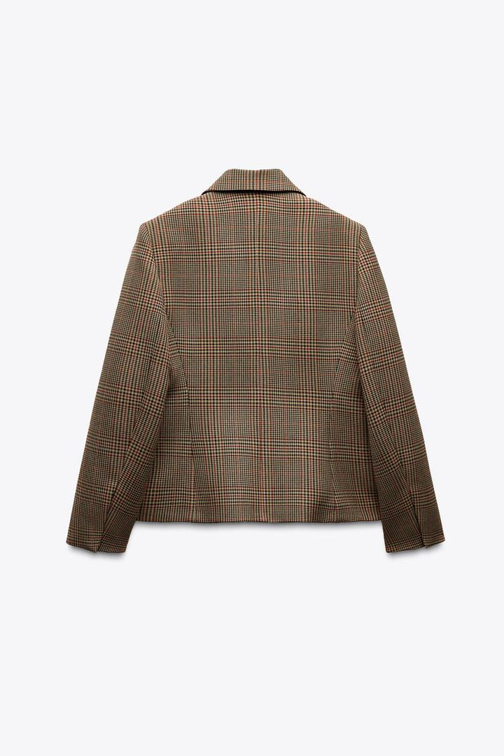 ZARA CHECKERED BLAZER ZW COLLECTION
